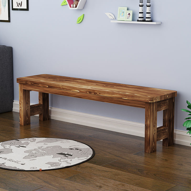 11.8" Wide Modern Entryway and Bedroom Bench Solid Wood Pine Bench with Legs