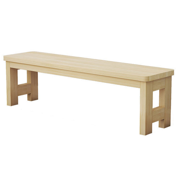 11.8" Wide Modern Entryway and Bedroom Bench Solid Wood Pine Bench with Legs
