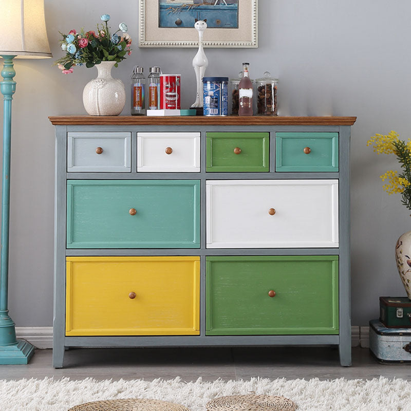 Coastal Storage Chest Manufactured Wood Dresser with 3/5/6/8 Drawers