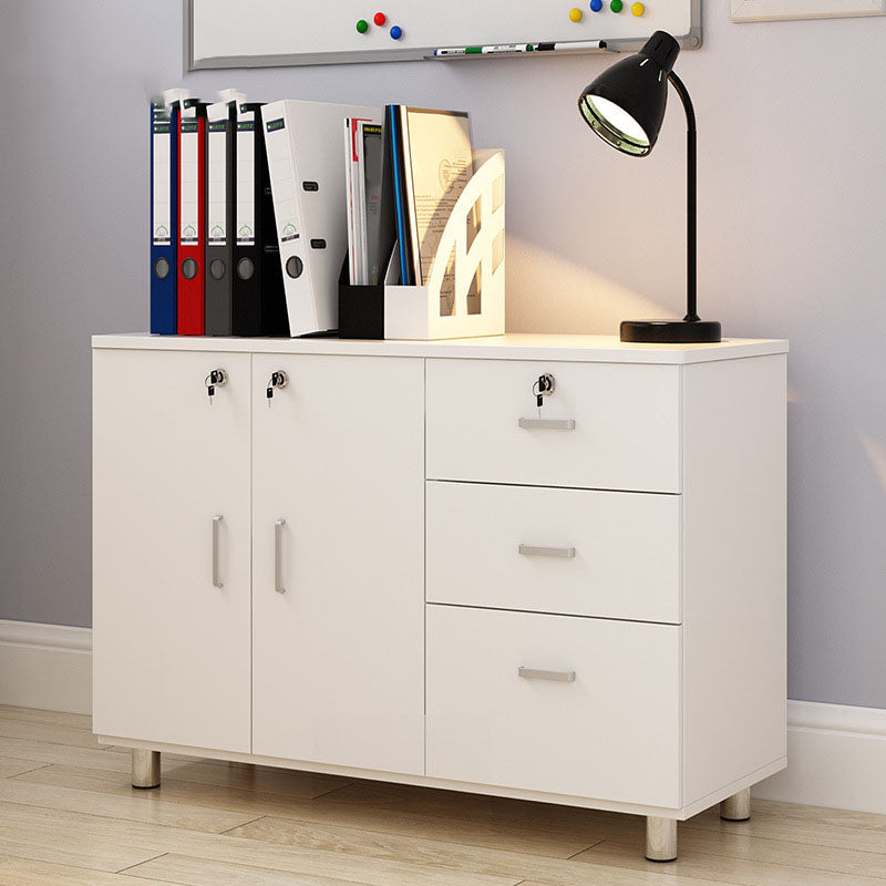 Contemporary Bedroom Engineered Wood Storage Chest Bedroom Chest with Drawers