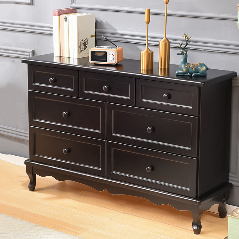 Nautical Solid Wood Storage Chest Bedroom Chest with Multi Drawers