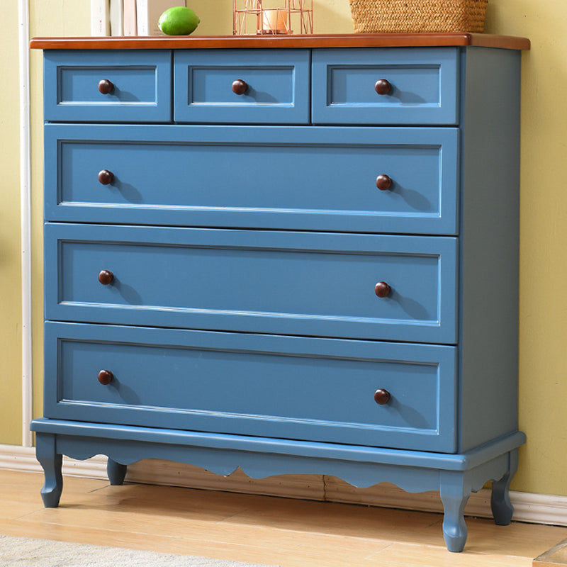 Nautical Solid Wood Storage Chest Bedroom Chest with Multi Drawers