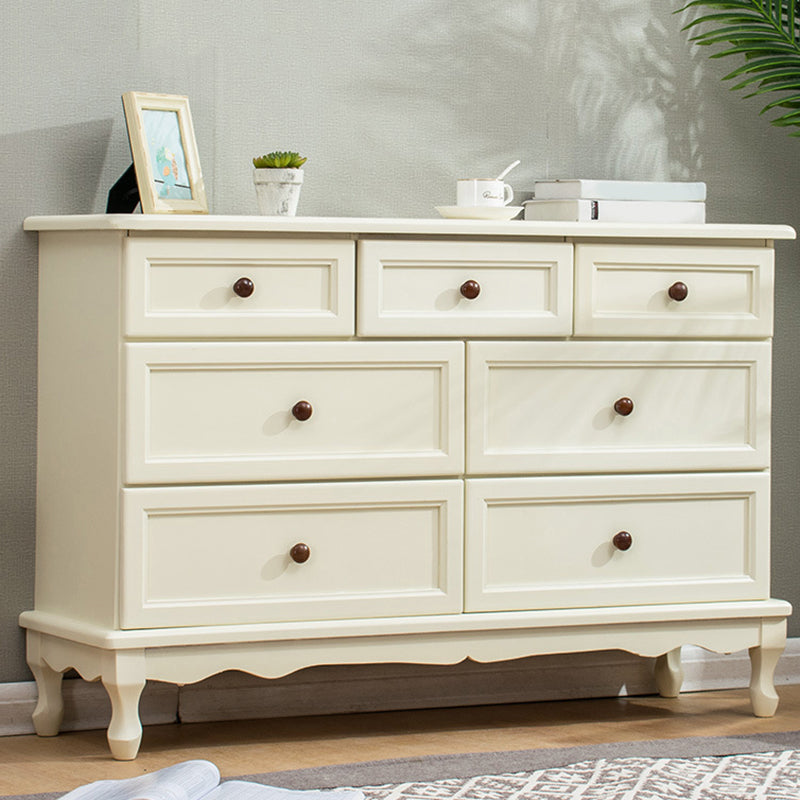 Nautical Solid Wood Storage Chest Bedroom Chest with Multi Drawers