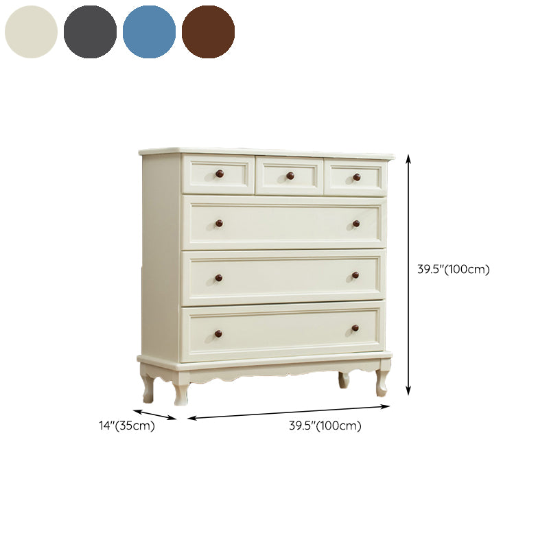 Nautical Solid Wood Storage Chest Bedroom Chest with Multi Drawers