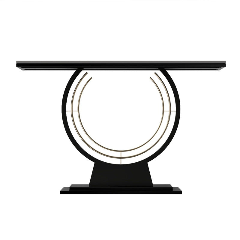 31.5-inch Tall Console Table Scratch Resistant Stone Accent Table for Hall