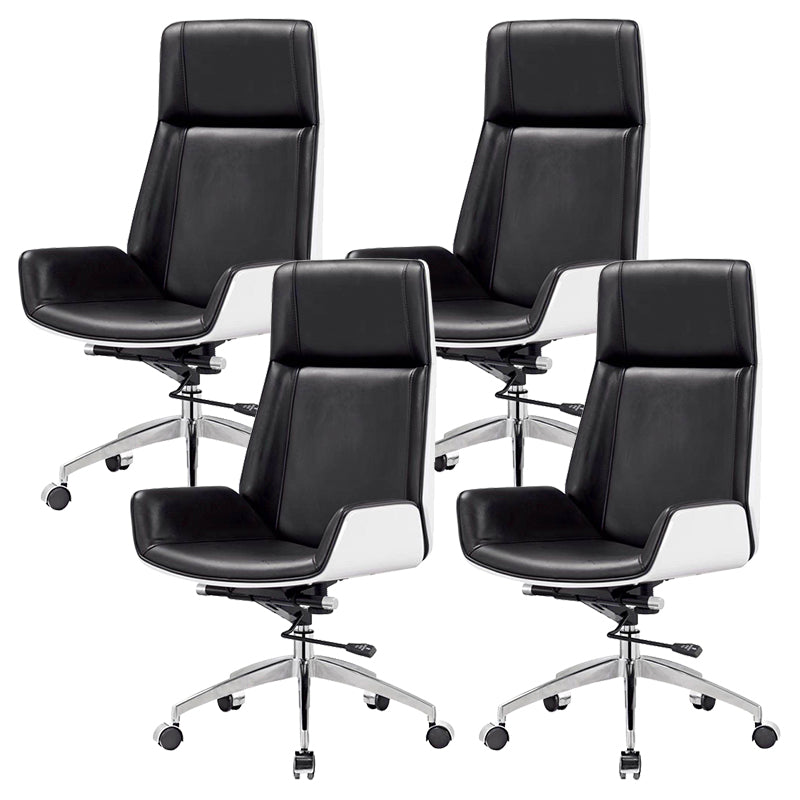 Modern Armless  Office Chair Swivel Height-adjustable Chair with Wheels