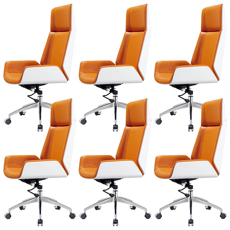 Modern Armless  Office Chair Swivel Height-adjustable Chair with Wheels
