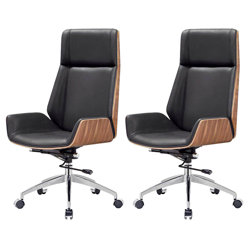Modern Armless  Office Chair Swivel Height-adjustable Chair with Wheels
