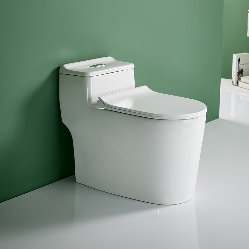 All-In-One Elongated Toilet Dual Flush Siphon Jet Water Saving Toilet with Toilet Seat