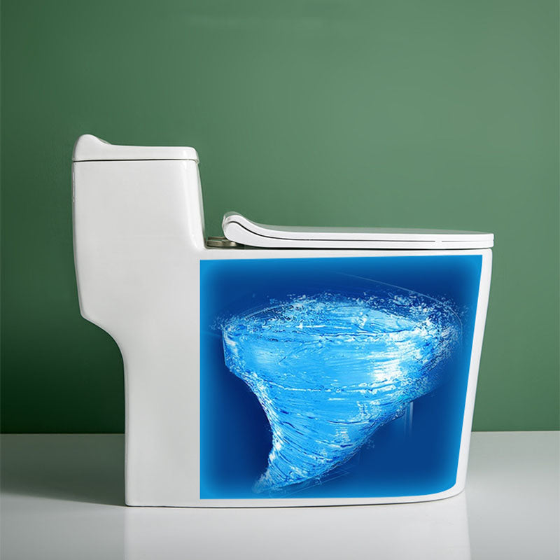 All-In-One Elongated Toilet Dual Flush Siphon Jet Water Saving Toilet with Toilet Seat