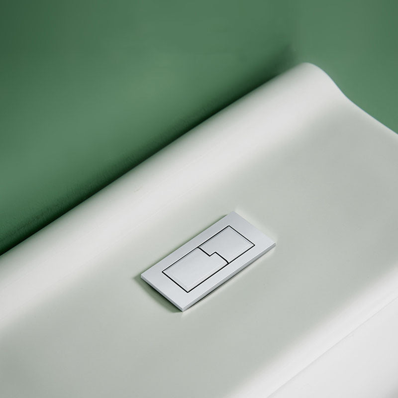 All-In-One Elongated Toilet Dual Flush Siphon Jet Water Saving Toilet with Toilet Seat
