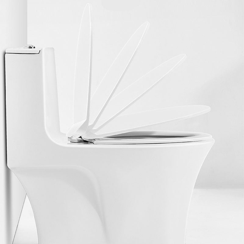 All-In-One Elongated Toilet Dual Flush Siphon Jet Water Saving Toilet with Toilet Seat