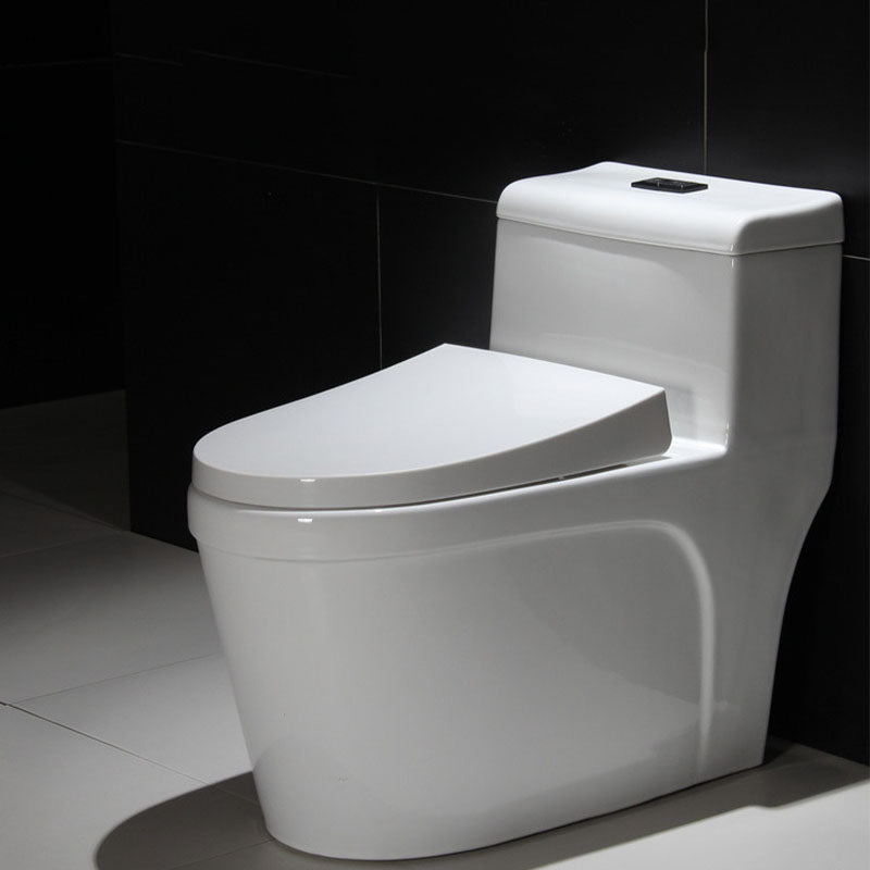 All-In-One Elongated Toilet Dual Flush Siphon Jet Water Saving Toilet with Toilet Seat