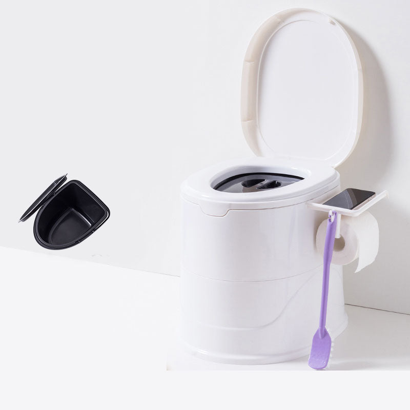 Contemporary Floor Mounted Toilet Plastic Toilet Bowl for Bathroom