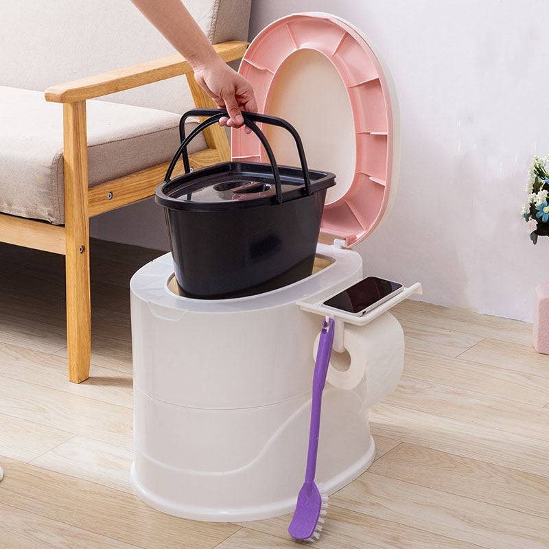 Contemporary Floor Mounted Toilet Plastic Toilet Bowl for Bathroom