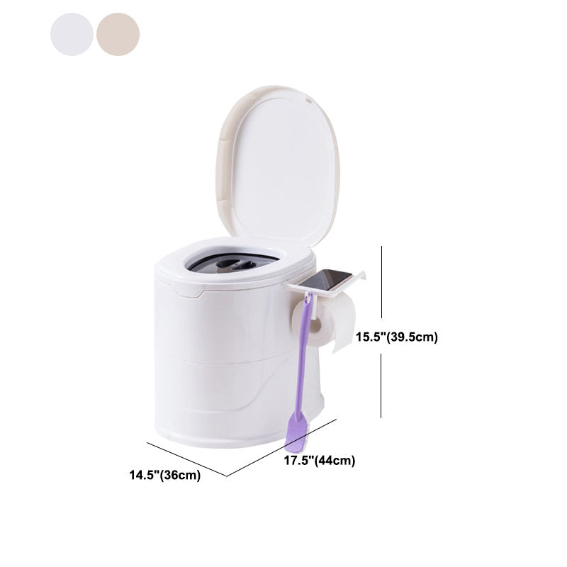 Contemporary Floor Mounted Toilet Plastic Toilet Bowl for Bathroom