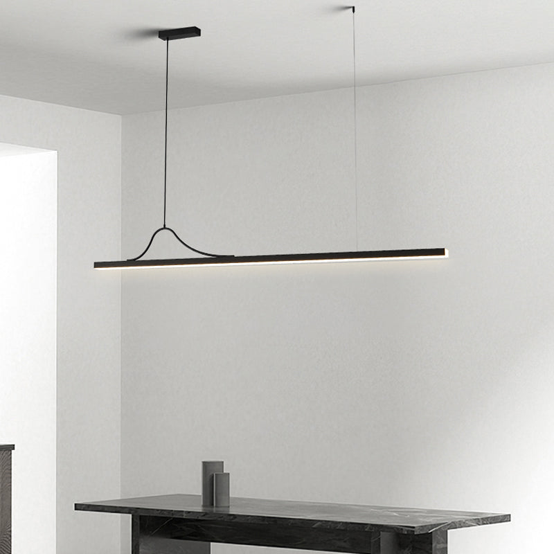 Modern LED Island Light Simple Island Hanging Light with Acrylic Shade for Dining Room