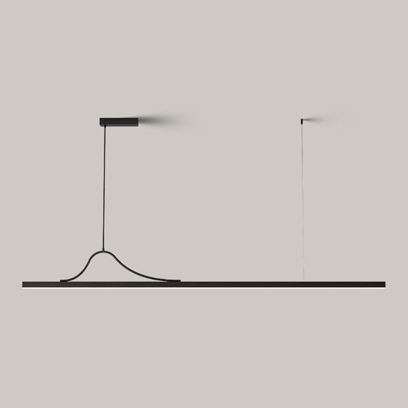 Modern LED Island Light Simple Island Hanging Light with Acrylic Shade for Dining Room