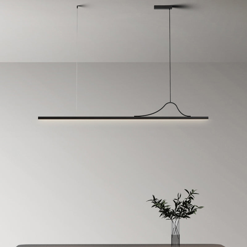 Modern LED Island Light Simple Island Hanging Light with Acrylic Shade for Dining Room