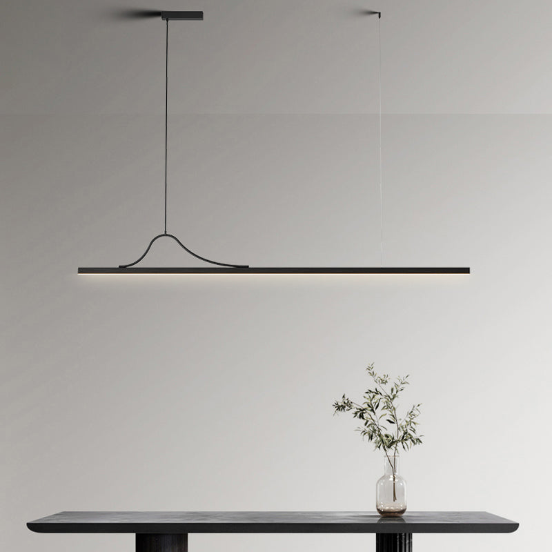 Modern LED Island Light Simple Island Hanging Light with Acrylic Shade for Dining Room