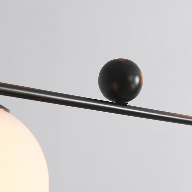 Glass Ball Shape Chandelier Light Modern Style Multi Lights Chandelier Light Fixture