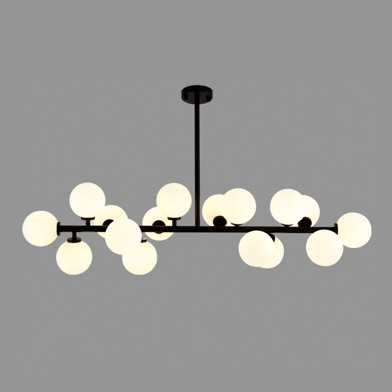 Ball Shape Glass Chandelier Light Modern Style 16 Lights Chandelier Light Fixture