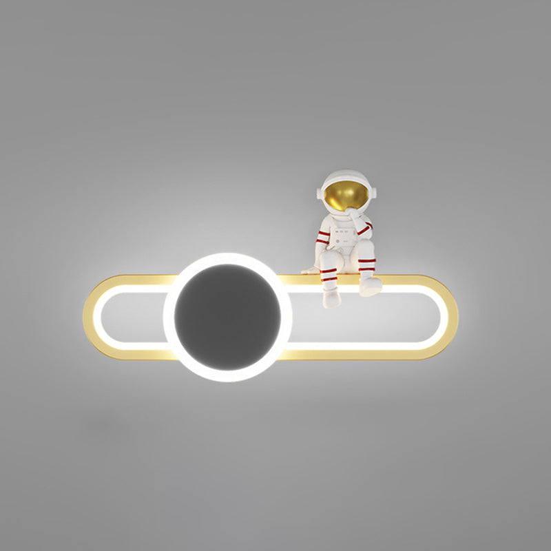 Nordic Metallic Wall Light Creative LED Wall Light Sconce for Kids' Room