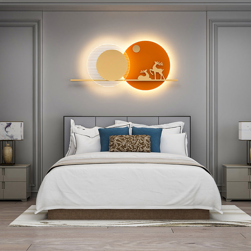 Modern Style Metallic Wall Light Creative LED Wall Light Sconce for Bedroom
