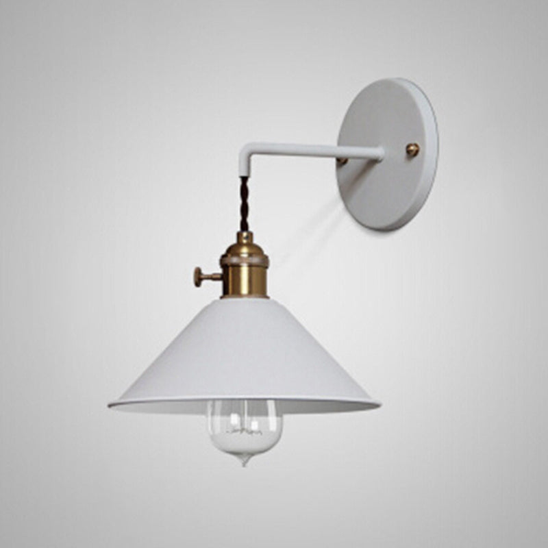 Nordic Style Wall Mount Light Cone Shape Colorful Wall Lamp for Living Room