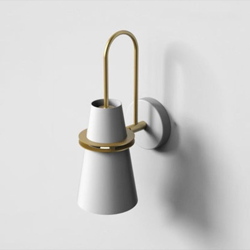 Nordic Style Iron Wall Mount Light Cylinder Shape Colorful Wall Lamp for Living Room