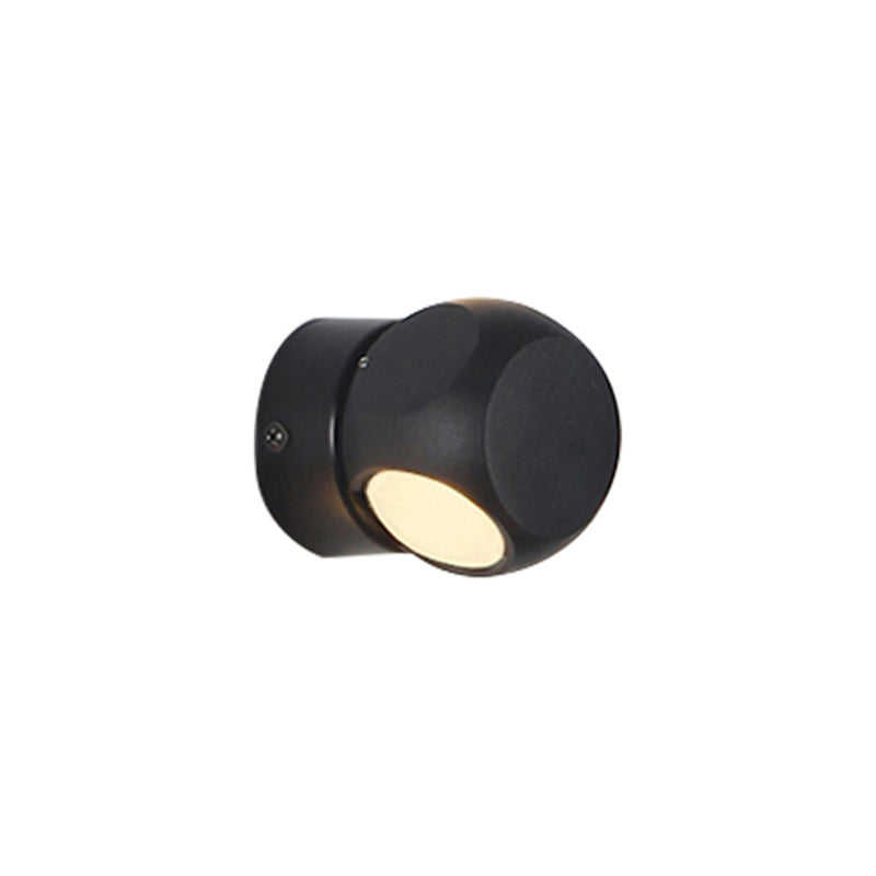 Modern Simple Aluminum Wall Light Circle Shape Rotatable Wall Lamp for Living Room