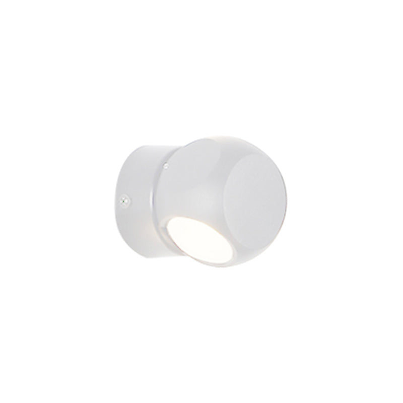 Modern Simple Aluminum Wall Light Circle Shape Rotatable Wall Lamp for Living Room