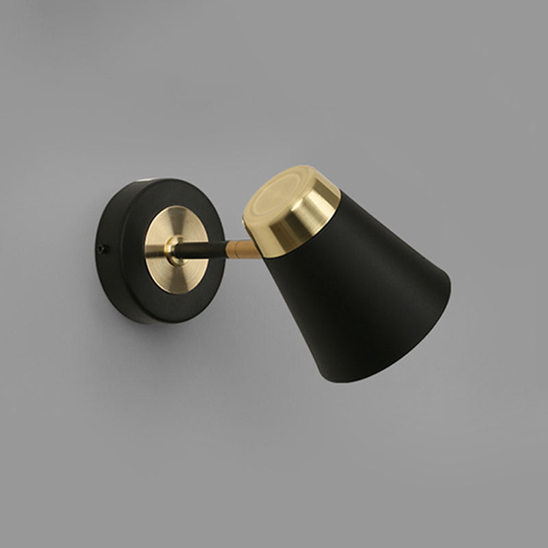 Modern Simple Aluminum Wall Light Bell Shape Rotatable Wall Lamp for Living Room