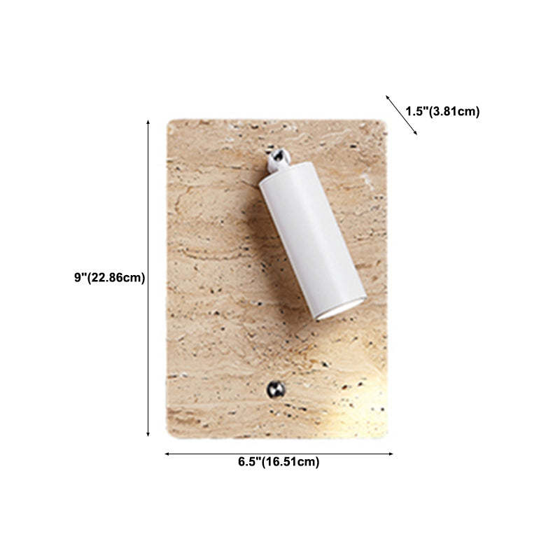 Modern Simple Stone Wall Light Geometry Shape Rotatable Wall Lamp for Living Room