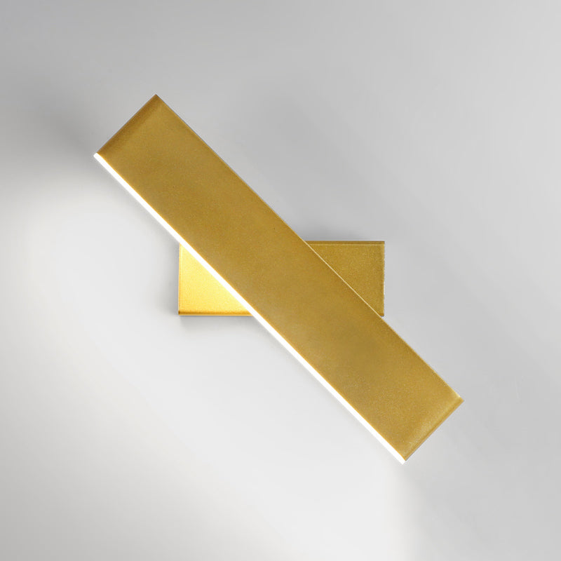 Nordic Style Metal Wall Light Rectangle Shape Rotatable Wall Lamp for Living Room