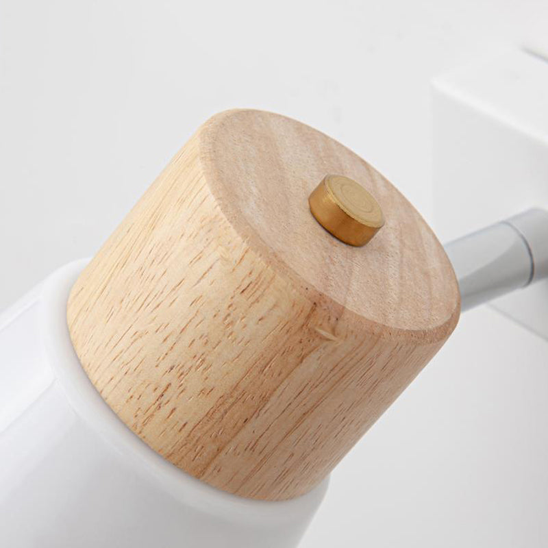 Modern Bell Vanity Wall Light Fixtures Wood Vanity Lights in White