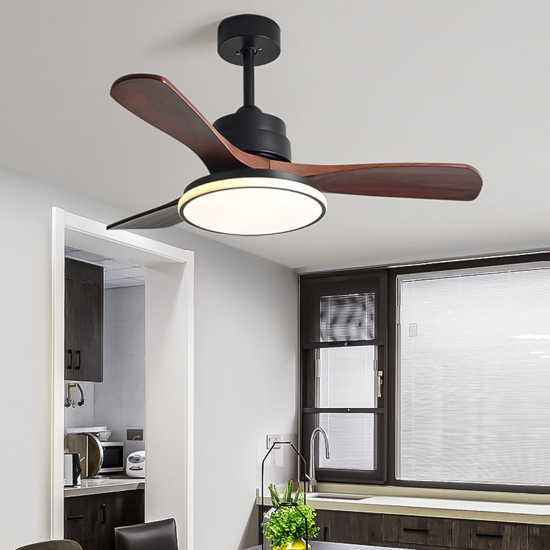 Minimalism Ceiling Fan Light Fixture Contemporary LED Ceiling Flush Mount for Kids' Room