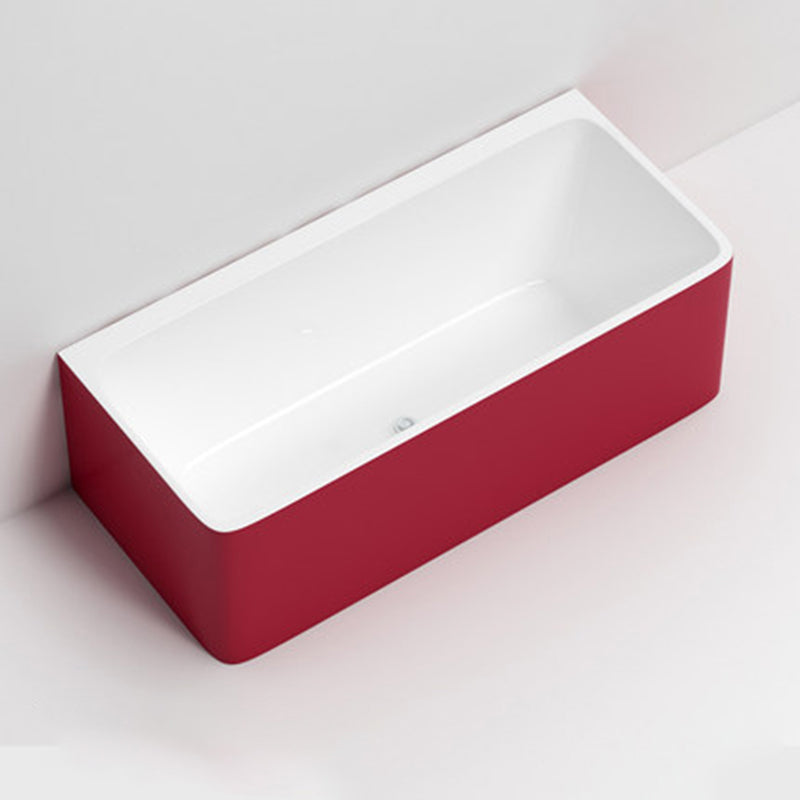 Modern Rectangular Alcove Bath Tub Acrylic Bath Tub for Home