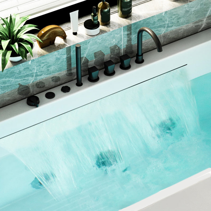 Modern Rectangular Alcove Bath Tub Acrylic Bath Tub for Home