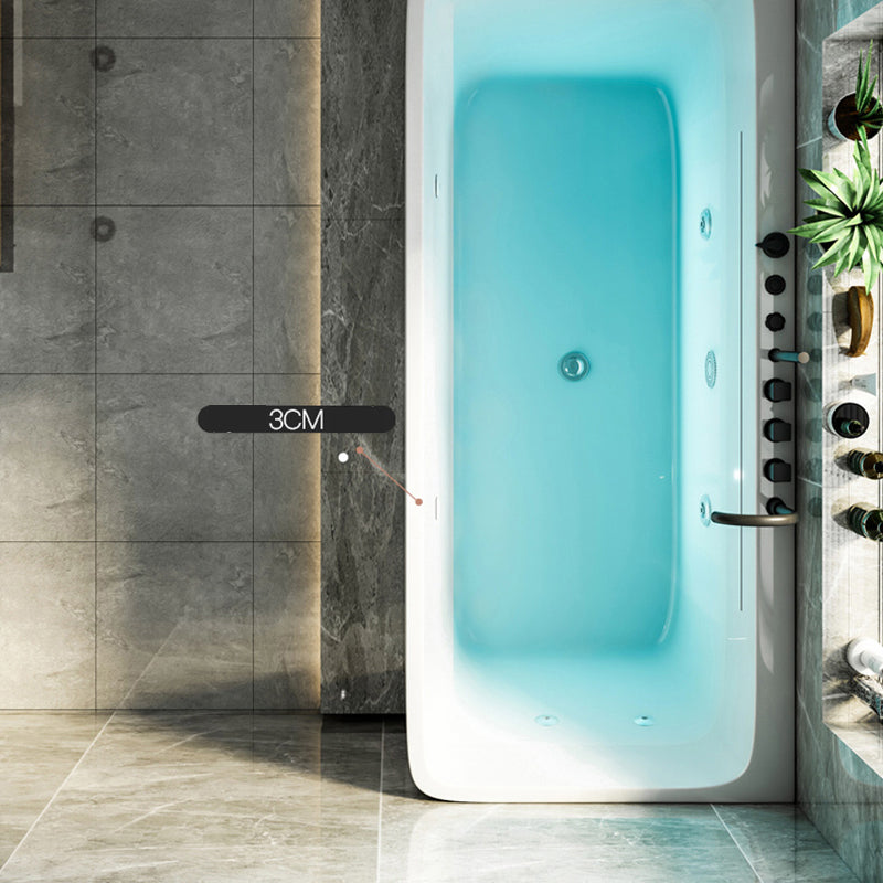Modern Rectangular Alcove Bath Tub Acrylic Bath Tub for Home