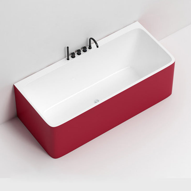 Modern Rectangular Alcove Bath Tub Acrylic Bath Tub for Home