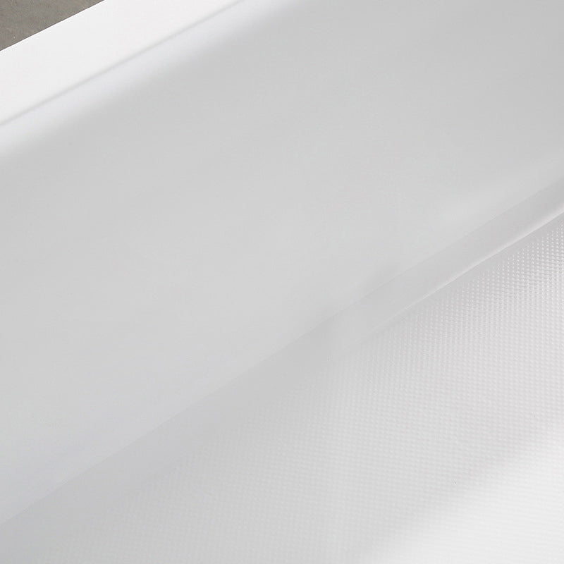 Modern Acrylic Home Bathtub Freestanding Rectangular Tub in White