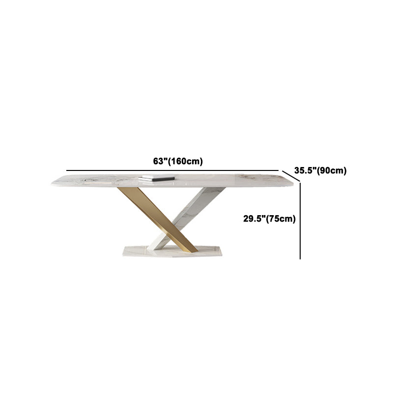 Nordic 1/2/5/6/7 Pieces Rectangle Dining Set Sintered Stone Top Dinette Table Set