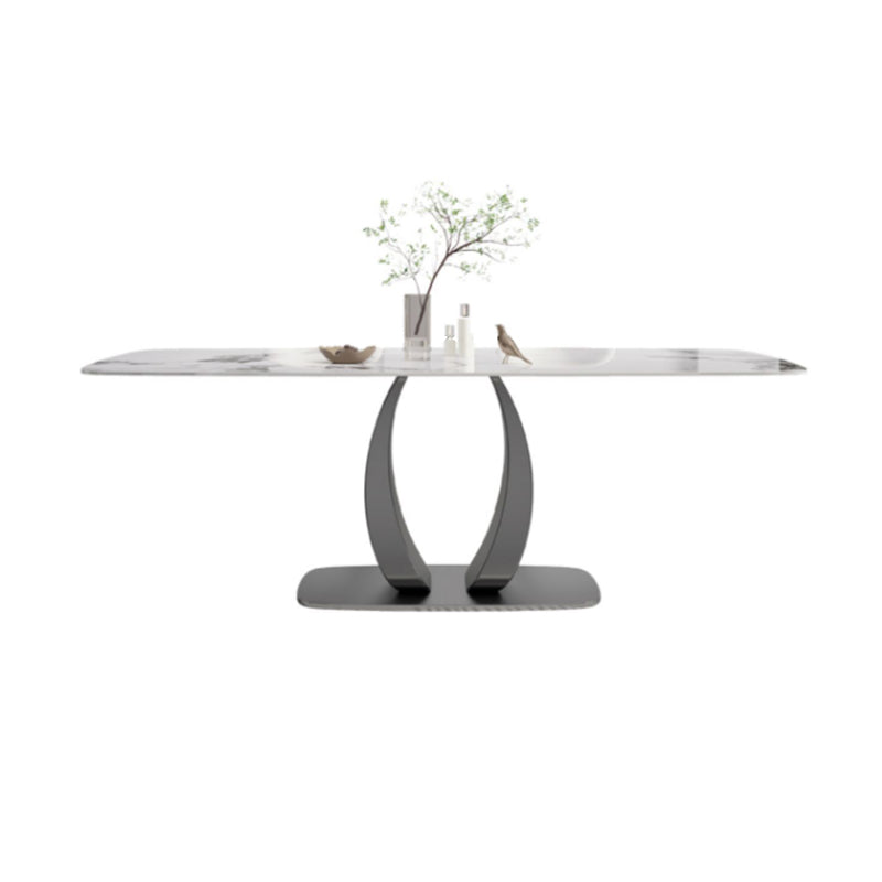 Modern 1/2/5/7 Pieces Rectangle Dining Set Sintered Stone Top Dinette Table Set