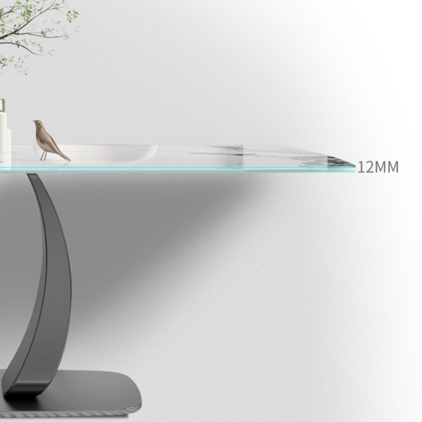 Modern 1/2/5/7 Pieces Rectangle Dining Set Sintered Stone Top Dinette Table Set