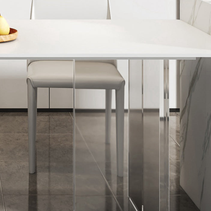 Contemporary Style Rectangle Table Set 1/4/7 Pieces Dining Set for Kitchen