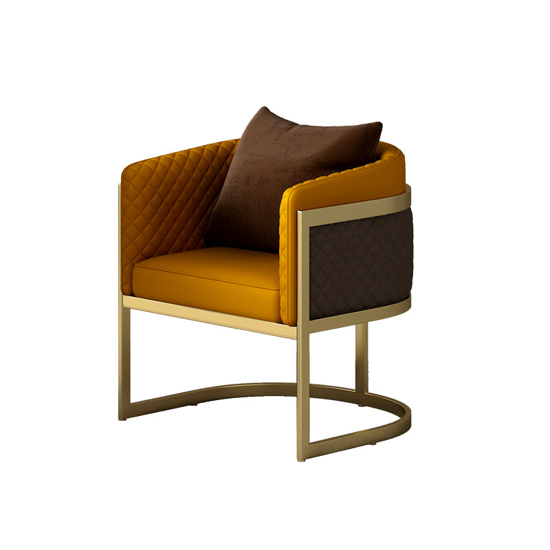 Glam Sintered Stone Dining Set Round 1/2/5 Pieces Dining Table Set for Home Use