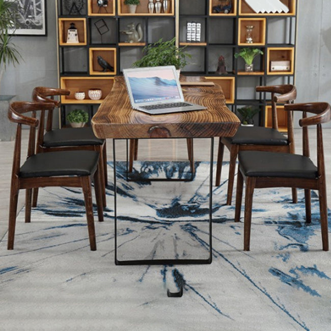 Industrial Style Rectangle Wood Table Set 1/2/7 Pieces Dining Set for Kitchen