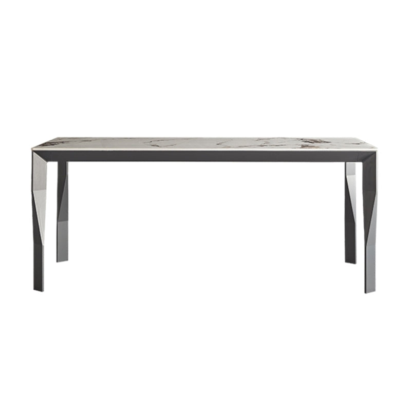 1/4/5/6/7 Pieces Modern Rectangle Dining Set Sintered Stone Top Dinette Table Set