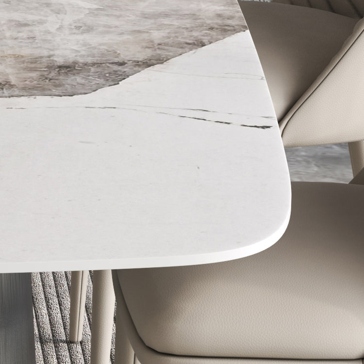 Contemporary Style Rectangle Table Set 1/4/5/7 Pieces Dining Set for Kitchen